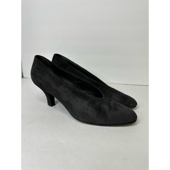Stephane Kelian Paris Womens size 6.5 Vintage Suede Pumps Black 18553 Witchy - Picture 13 of 13